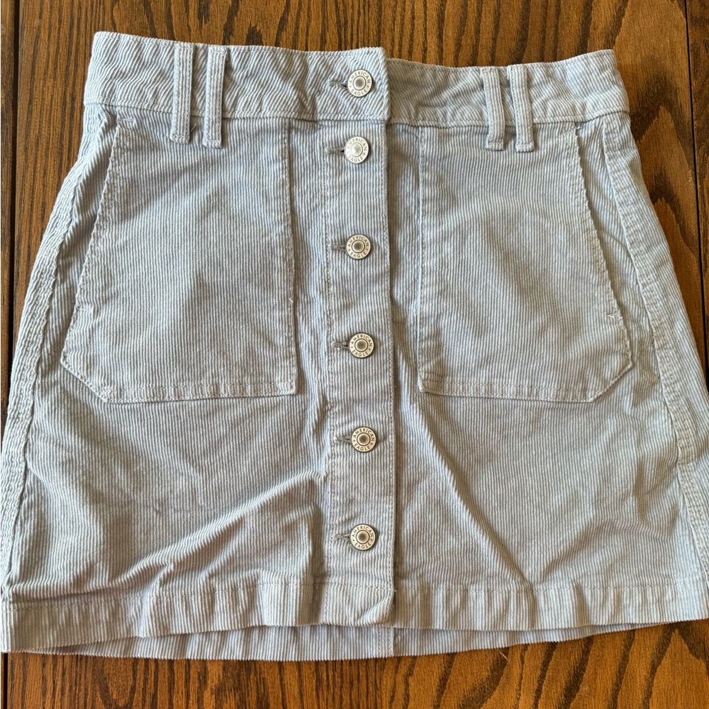 American Eagle Corduroy Button Down Skirt